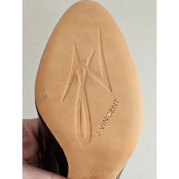 J Vincent Port Wine All Leather Pumps Patent Leather Upper Size 7.5 - Picture 10 of 13